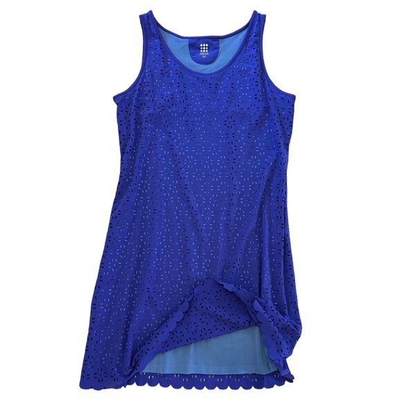 Title Nine Purple Sheath Mini Dress Sleeveless Scoop Neck - Picture 3 of 8